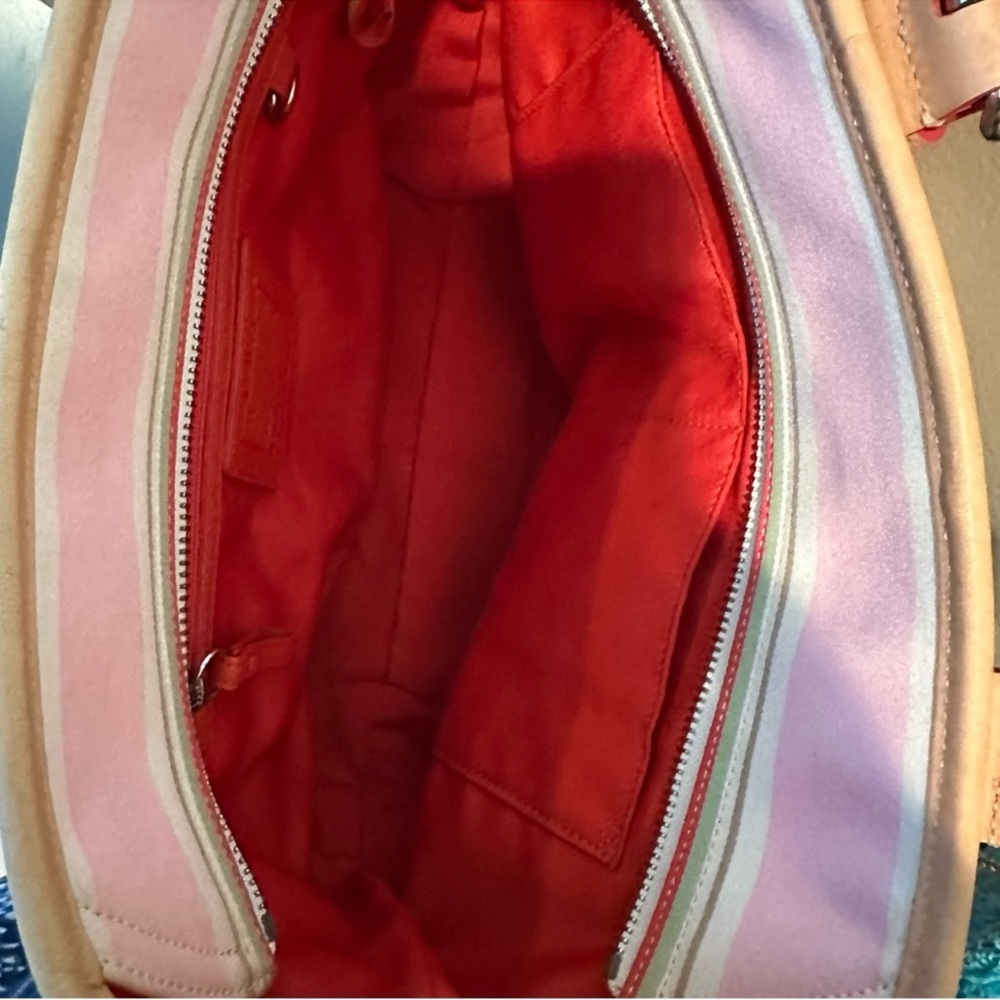 Vintage Y2K Coach Hampton Daisy Tote Multicolored stripes. Style 4435 (2004) - Picture 7 of 8